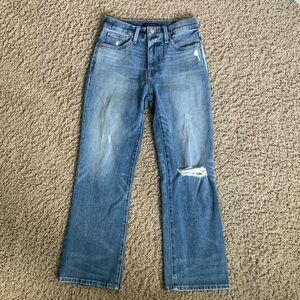 Lucky Brand Bridgette high rise cropped 4/27R blue jeans